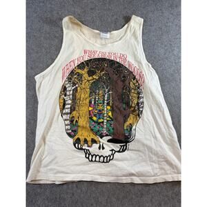 Vintage 90s Grateful Dead Bears in the Woods Play Dead Tank Top Mens Large White